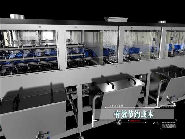 周轉(zhuǎn)箱除油噴淋清洗機，周轉(zhuǎn)箱清洗機生產(chǎn)，節(jié)能型噴淋清洗機