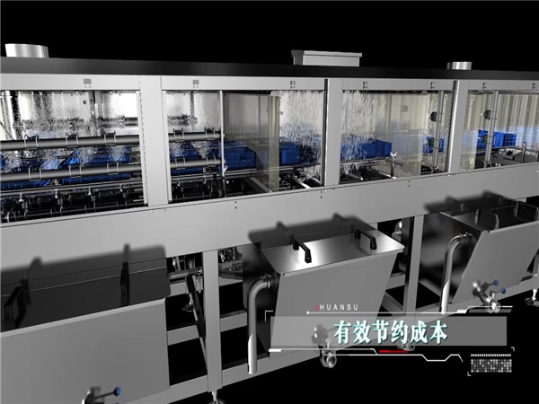 周轉(zhuǎn)箱清洗機(jī)，塑料盤清洗機(jī)，高壓噴淋洗筐機(jī)