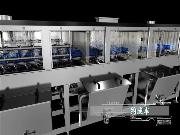 洗筐機(jī)，隧道式清洗機(jī)，周轉(zhuǎn)箱清洗機(jī)，屠宰框清洗機(jī)，